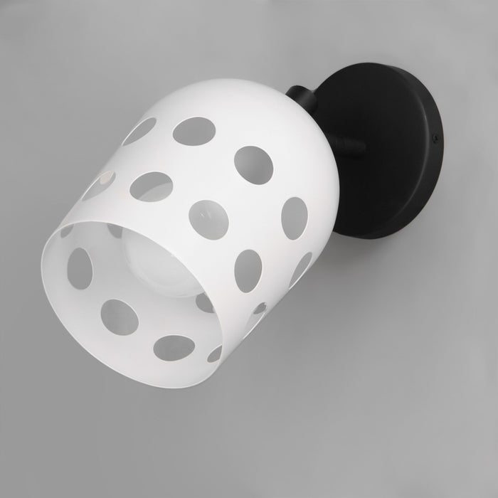 Maxim 21241WTBK One Light Wall Sconce, Black