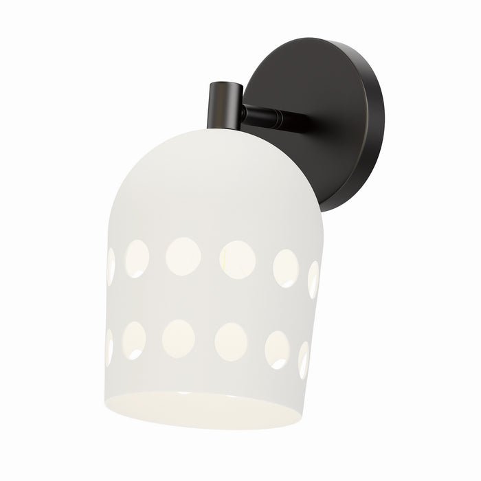 Maxim 21241WTBK One Light Wall Sconce, Black