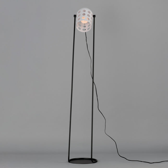 Maxim 21249WTBK One Light Floor Lamp, Black