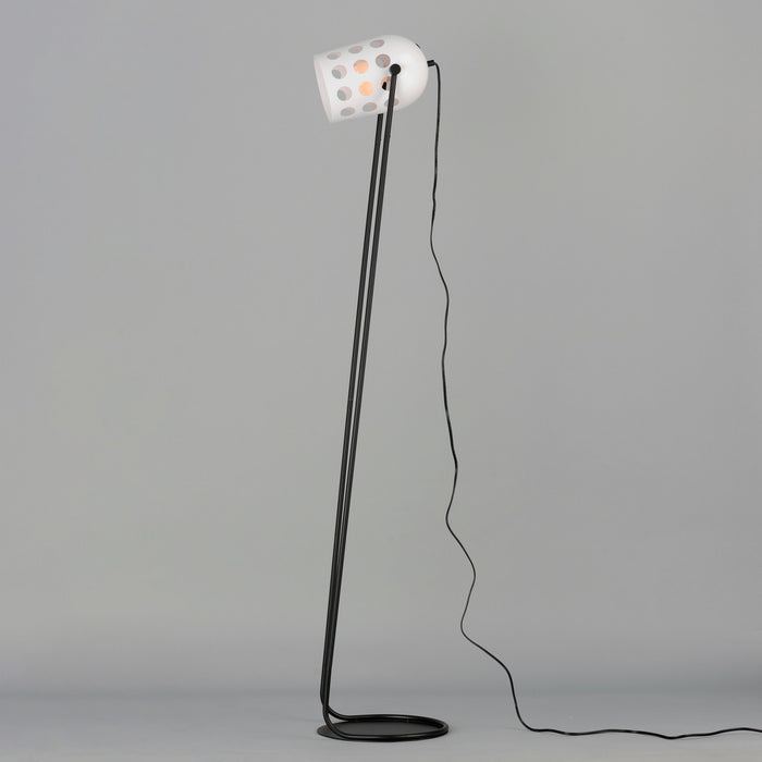 Maxim 21249WTBK One Light Floor Lamp, Black
