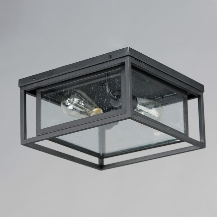 Maxim 3031CDBK Two Light Outdoor Flush Mount, Black