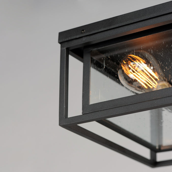 Maxim 3031CDBK Two Light Outdoor Flush Mount, Black