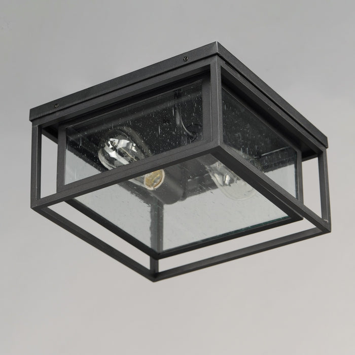 Maxim 3031CDBK Two Light Outdoor Flush Mount, Black