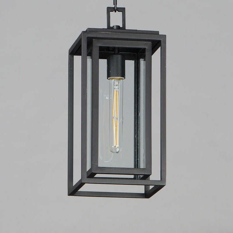 Maxim 3039CDBK One Light Outdoor Pendant, Black