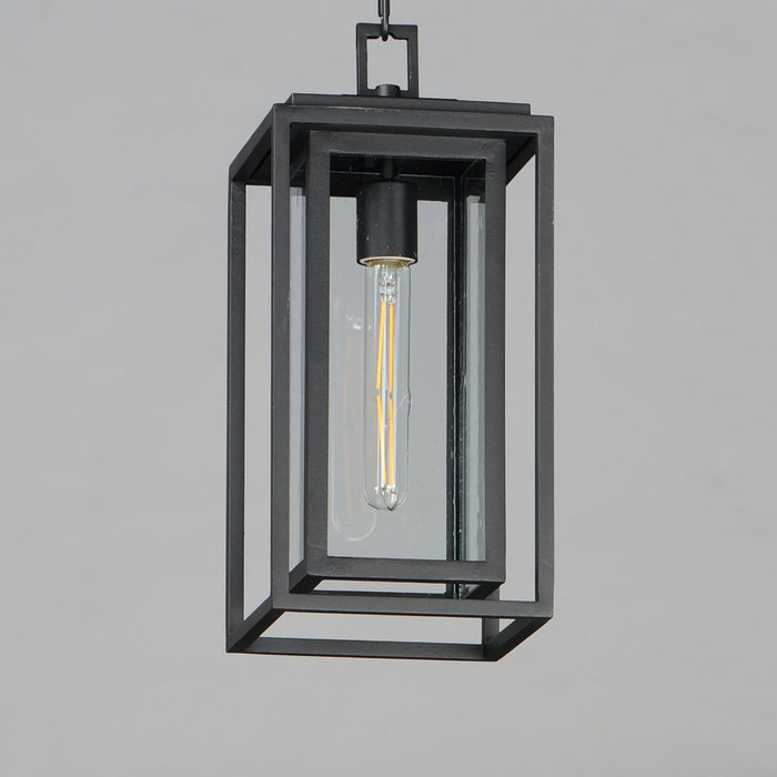 Maxim 3039CDBK One Light Outdoor Pendant, Black
