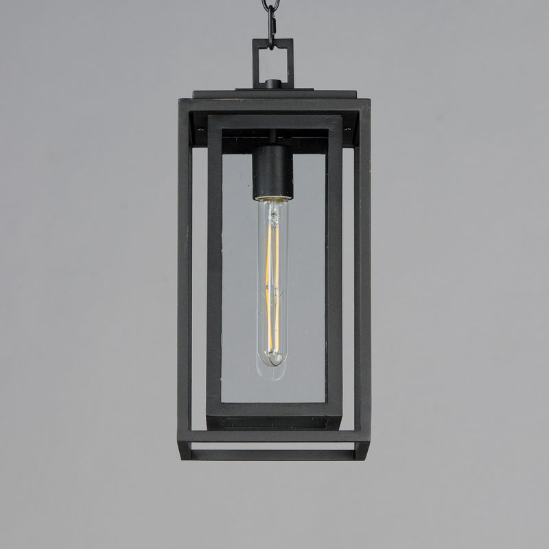 Maxim 3039CDBK One Light Outdoor Pendant, Black