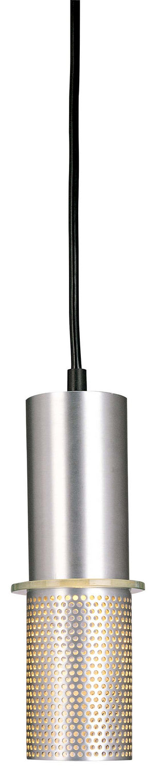 George Kovacs P9451-2-614 One Light Mini Pendant, Satin Aluminum