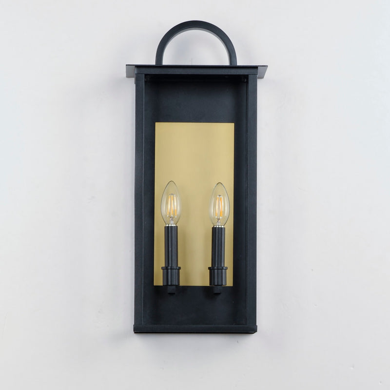 Maxim 30754CLBK Two Light Outdoor Wall Sconce, Black