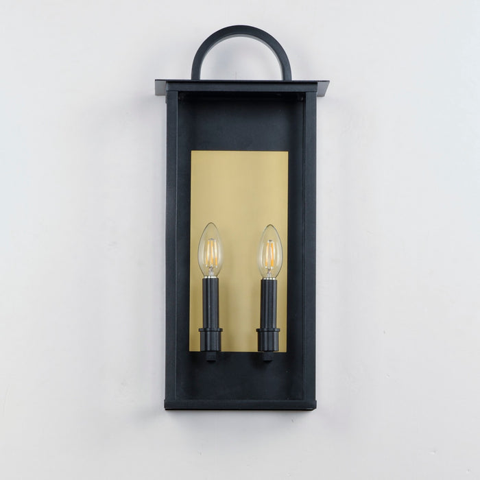 Maxim 30754CLBK Two Light Outdoor Wall Sconce, Black
