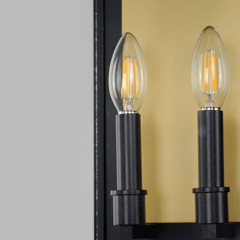 Maxim 30754CLBK Two Light Outdoor Wall Sconce, Black
