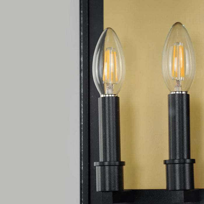Maxim 30754CLBK Two Light Outdoor Wall Sconce, Black