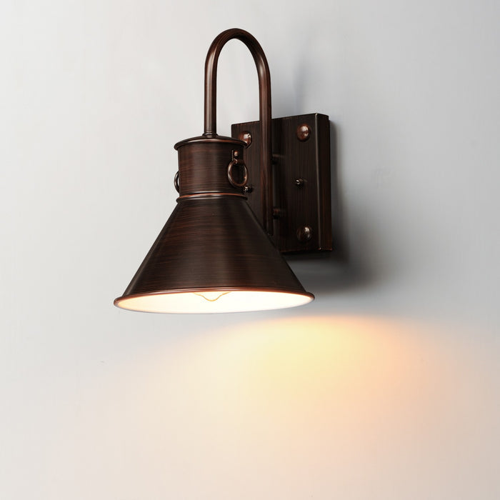 Maxim 35034OB One Light Outdoor Wall Sconce, Oriental Bronze