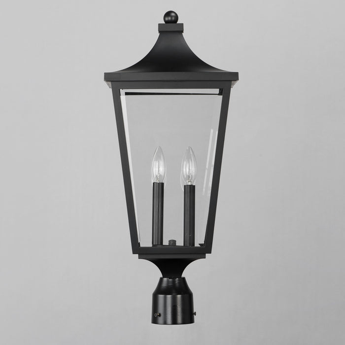 Maxim 40230CLBK Two Light Outdoor Post Lantern, Black