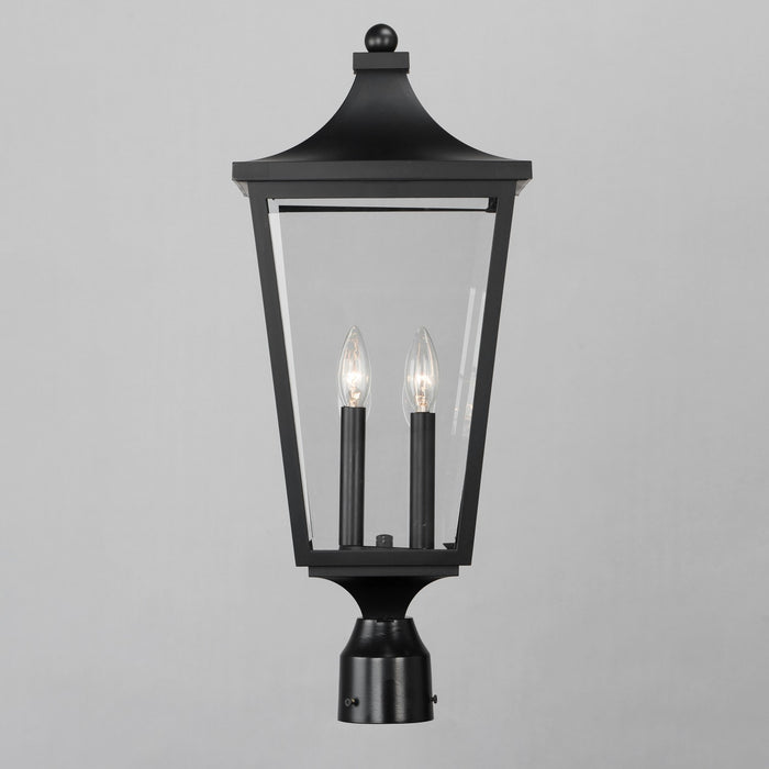Maxim 40230CLBK Two Light Outdoor Post Lantern, Black