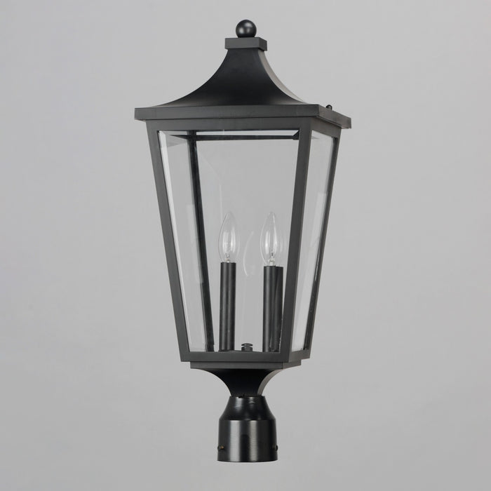 Maxim 40230CLBK Two Light Outdoor Post Lantern, Black