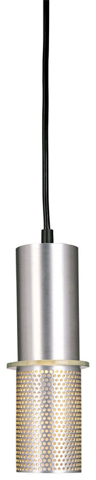 George Kovacs P9451-2-614 One Light Mini Pendant, Satin Aluminum