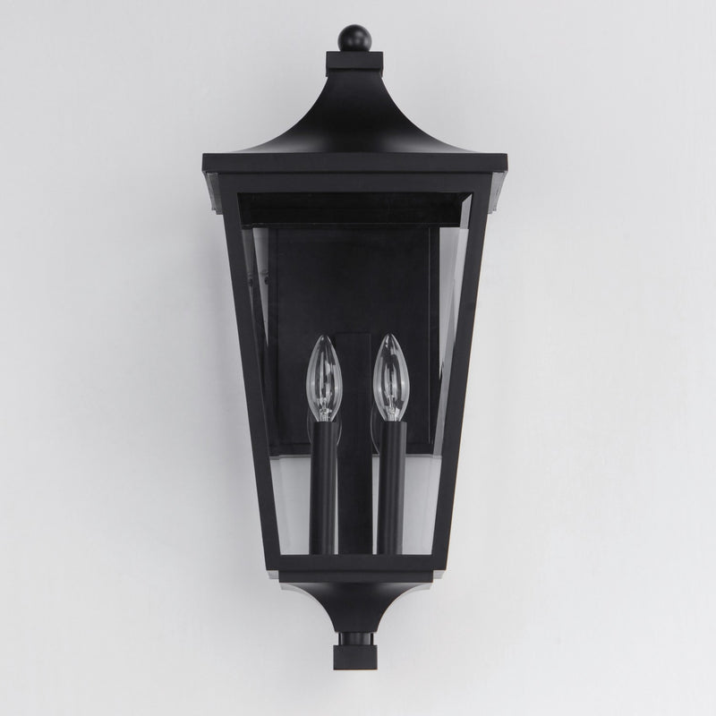 Maxim 40235CLBK Two Light Outdoor Wall Sconce, Black