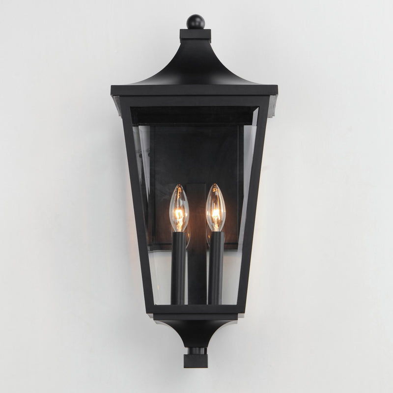 Maxim 40235CLBK Two Light Outdoor Wall Sconce, Black