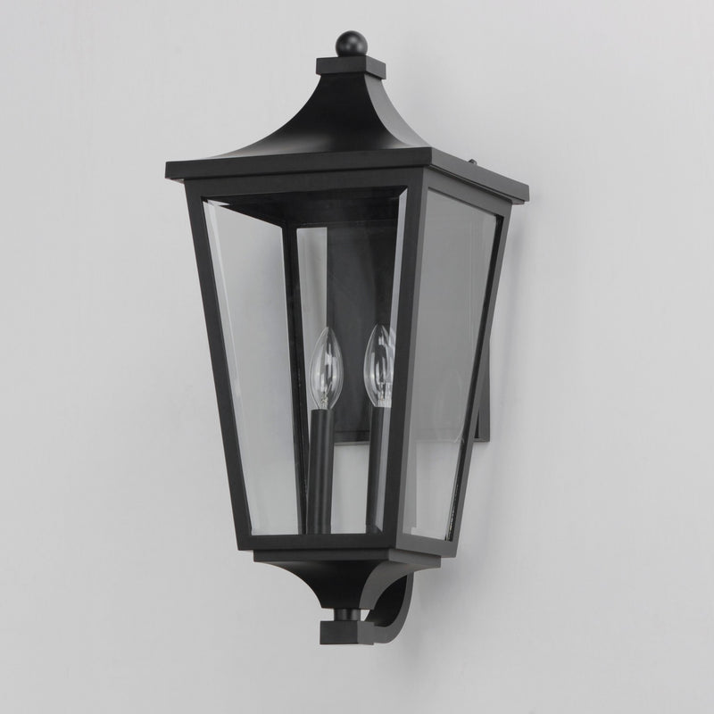 Maxim 40235CLBK Two Light Outdoor Wall Sconce, Black