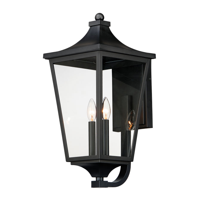 Maxim 40235CLBK Two Light Outdoor Wall Sconce, Black