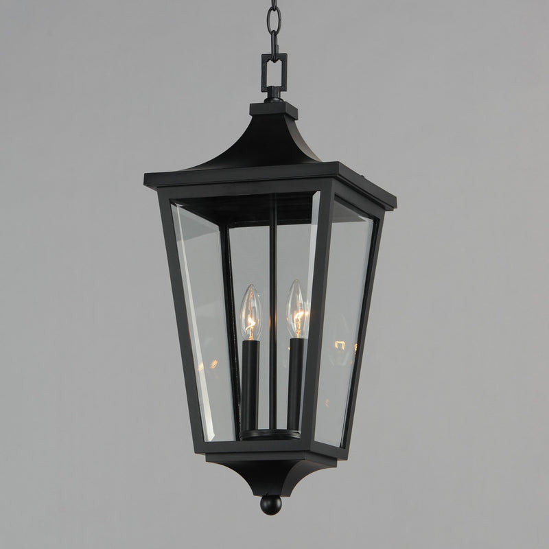 Maxim 40239CLBK Two Light Outdoor Hanging Lantern, Black