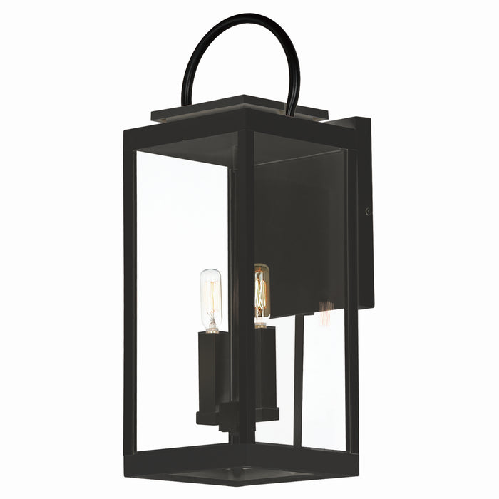 Maxim 40316CLBK Two Light Outdoor Wall Sconce, Black