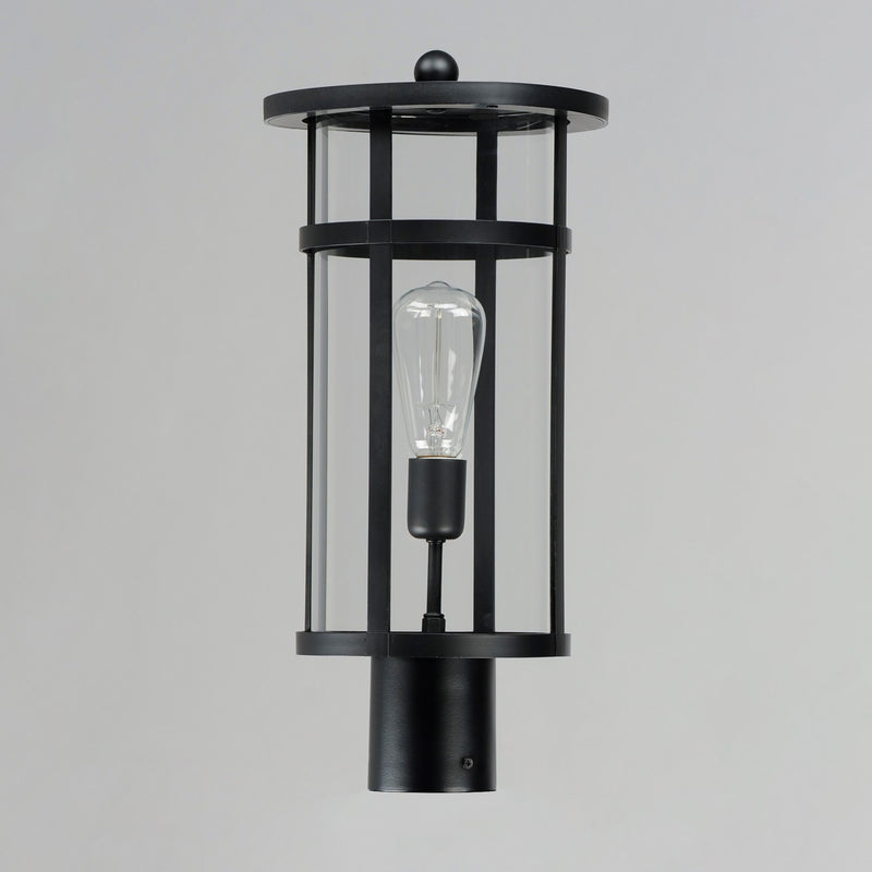 Maxim 40620CLBK One Light Post Lantern, Black