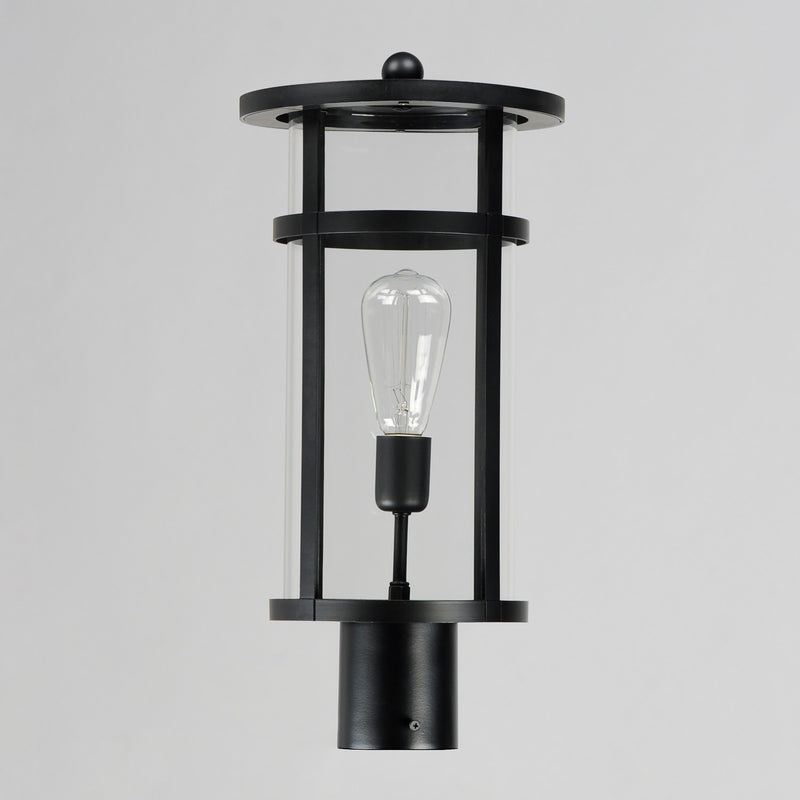 Maxim 40620CLBK One Light Post Lantern, Black