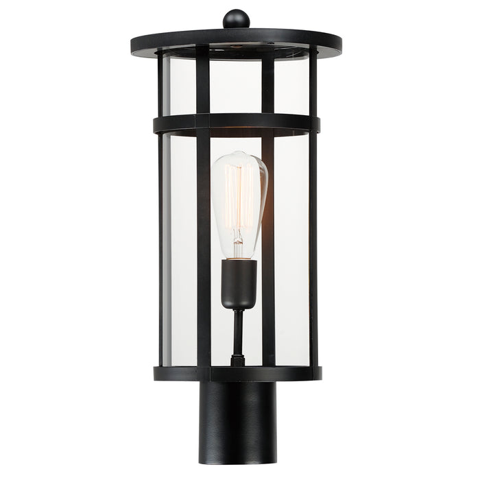 Maxim 40620CLBK One Light Post Lantern, Black