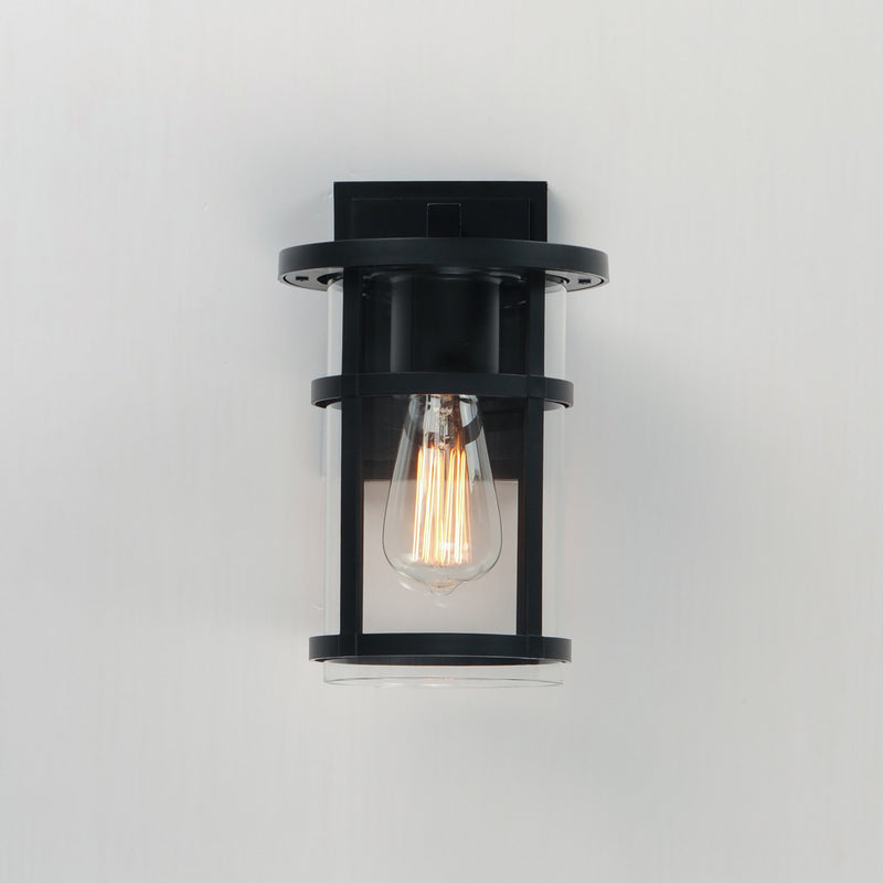 Maxim 40622CLBK One Light Outdoor Wall Sconce, Black