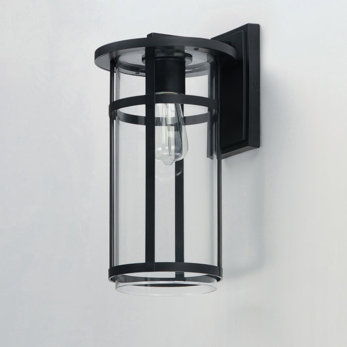 Maxim 40625CLBK One Light Outdoor Wall Sconce, Black