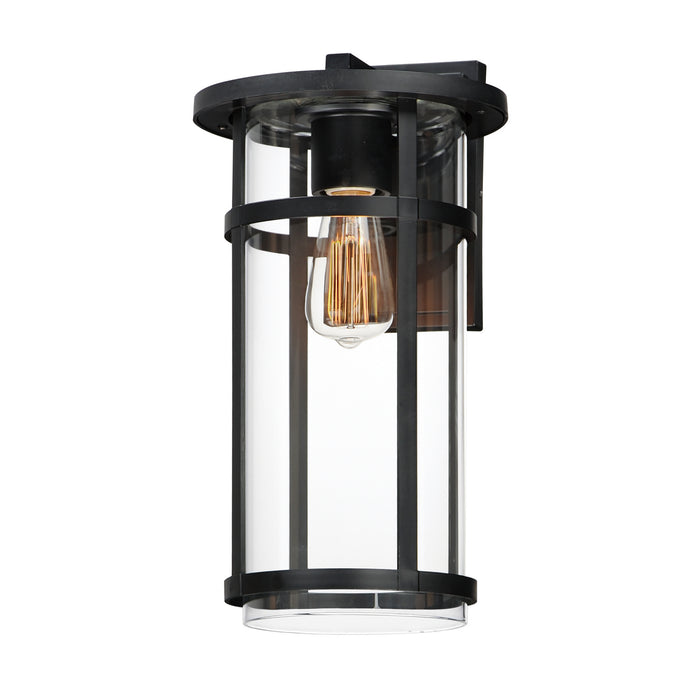 Maxim 40625CLBK One Light Outdoor Wall Sconce, Black