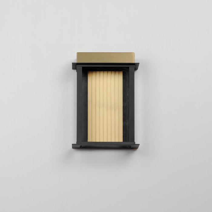 Maxim 50752BKGLD LED Outdoor Wall Sconce, Black / Gold