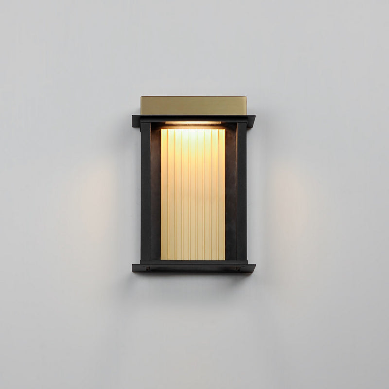 Maxim 50752BKGLD LED Outdoor Wall Sconce, Black / Gold