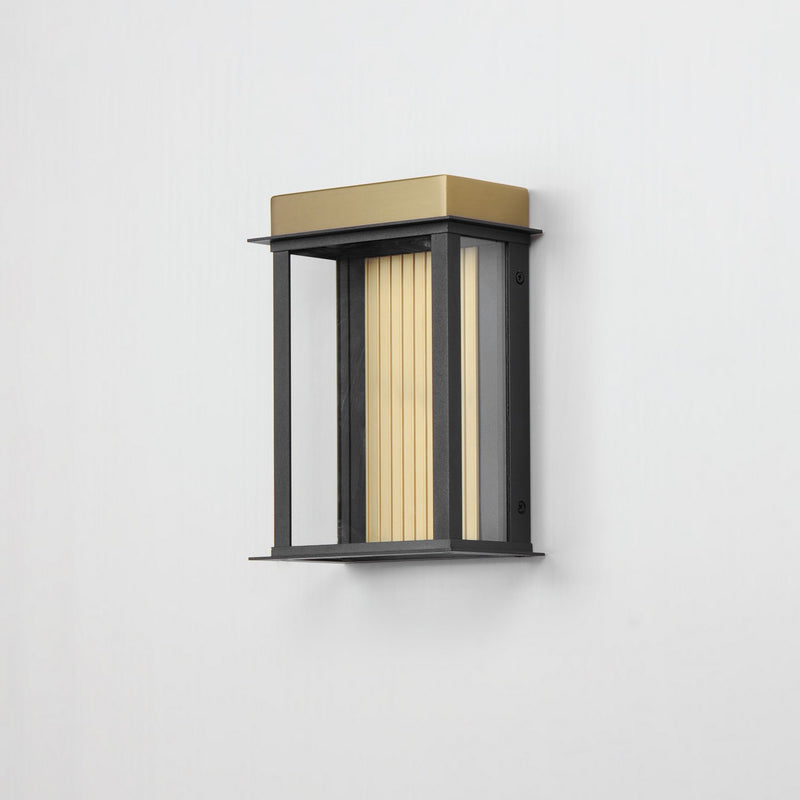 Maxim 50752BKGLD LED Outdoor Wall Sconce, Black / Gold