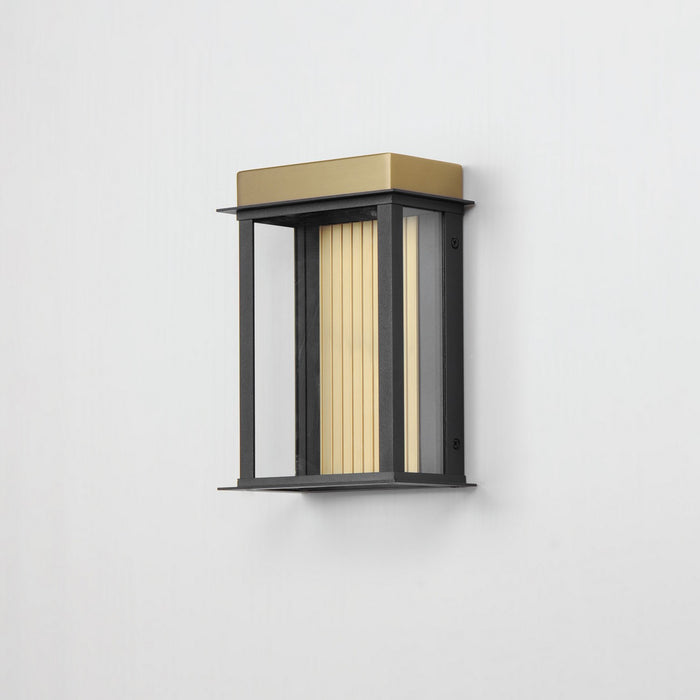 Maxim 50752BKGLD LED Outdoor Wall Sconce, Black / Gold