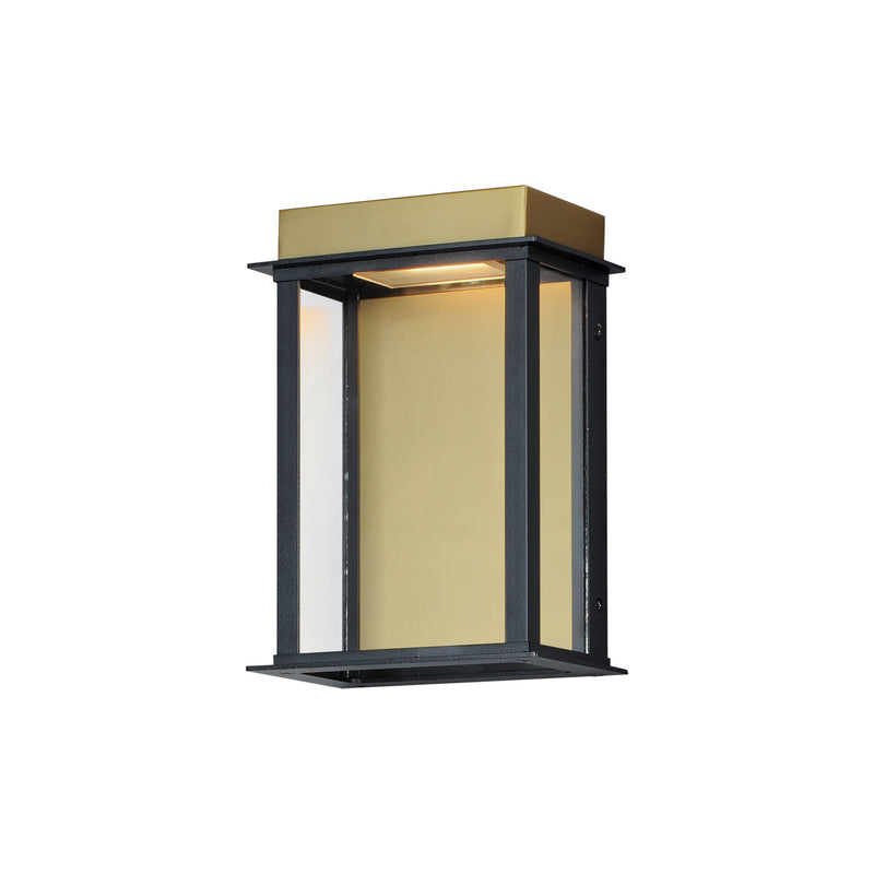 Maxim 50752BKGLD LED Outdoor Wall Sconce, Black / Gold