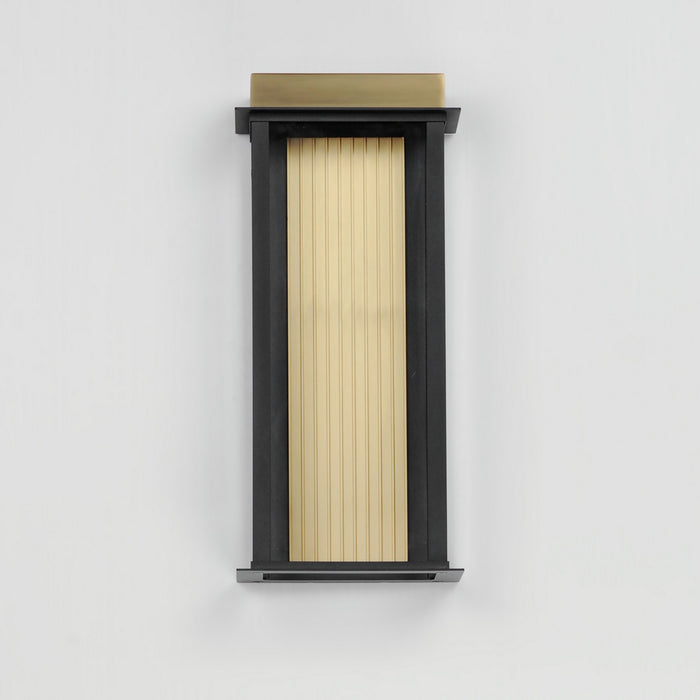 Maxim 50754BKGLD LED Outdoor Wall Sconce, Black / Gold