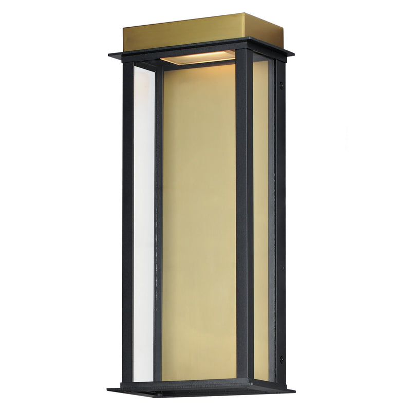 Maxim 50754BKGLD LED Outdoor Wall Sconce, Black / Gold