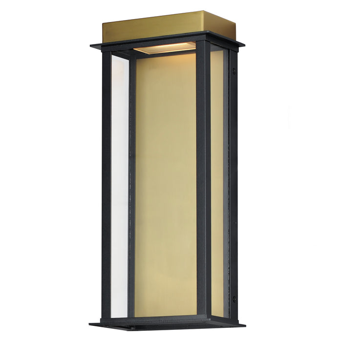 Maxim 50754BKGLD LED Outdoor Wall Sconce, Black / Gold