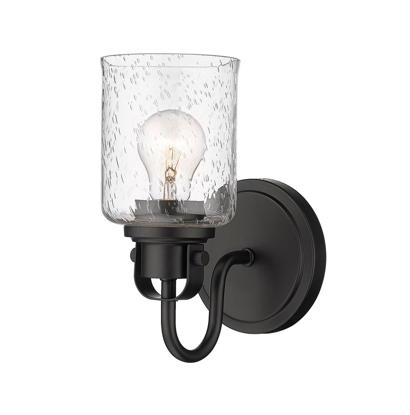 Z-Lite 340-1S-MB One Light Wall Sconce, Matte Black