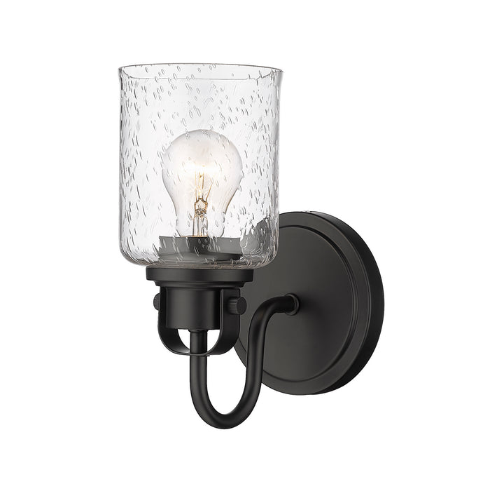 Z-Lite 340-1S-MB One Light Wall Sconce, Matte Black