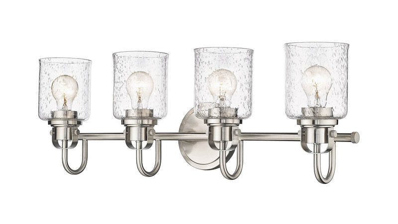 Z-Lite 340-4V-BN Four Light Vanity, Brushed Nickel