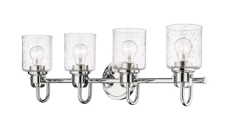 Z-Lite 340-4V-CH Four Light Vanity, Chrome