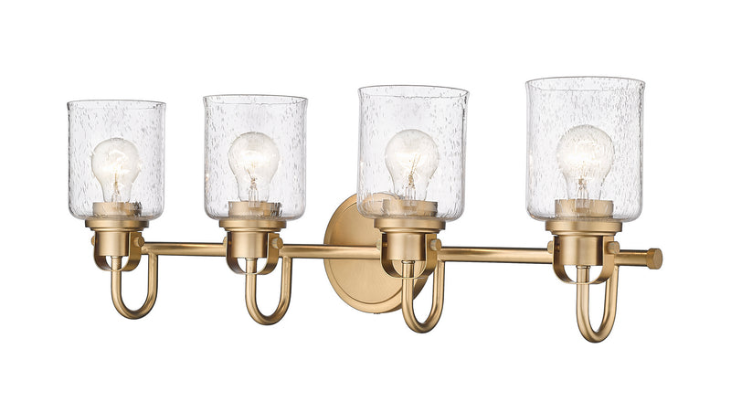 Z-Lite 340-4V-HG Four Light Vanity, Heirloom Gold