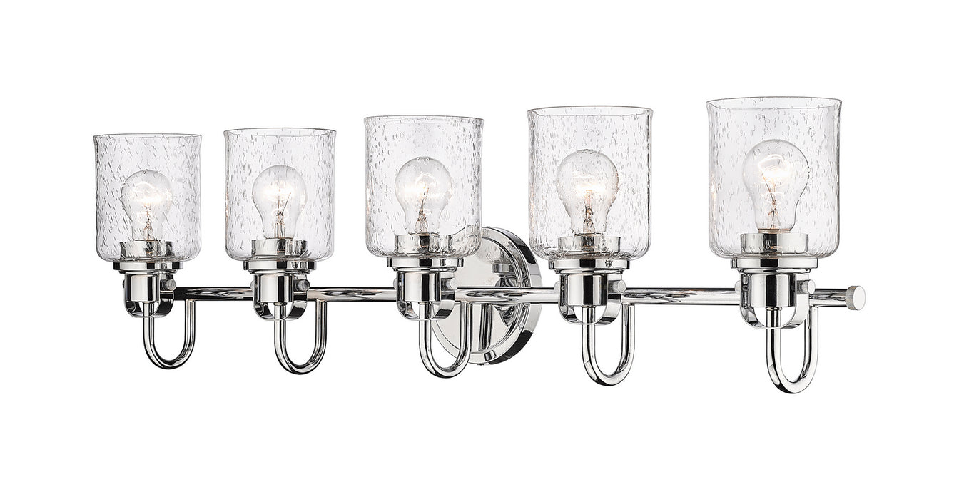 Z-Lite 340-5V-CH Five Light Vanity, Chrome