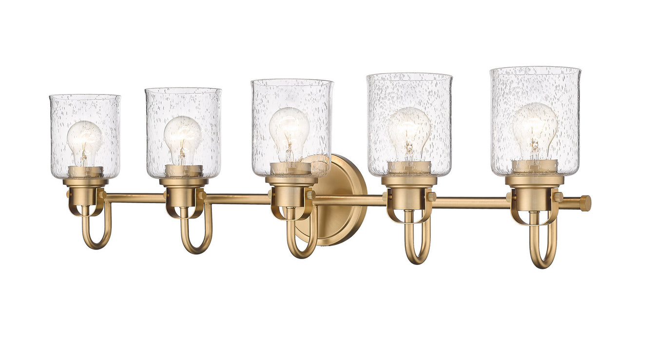 Z-Lite 340-5V-HG Five Light Vanity, Heirloom Gold
