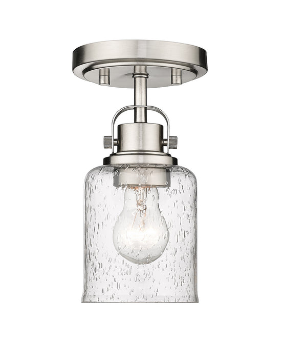 Z-Lite 340F1-BN One Light Flush Mount, Brushed Nickel