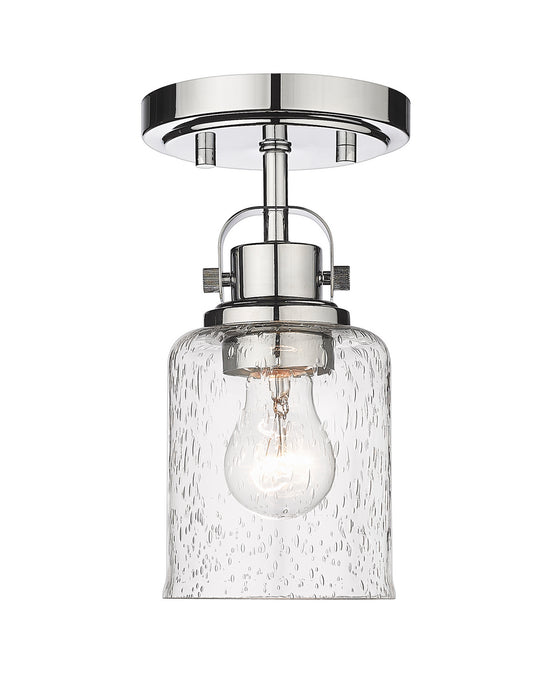 Z-Lite 340F1-CH One Light Flush Mount, Chrome
