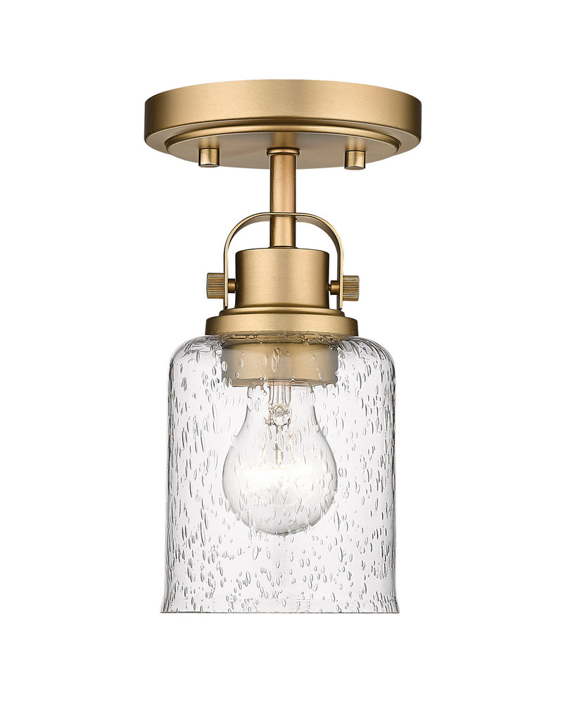 Z-Lite 340F1-HG One Light Flush Mount, Heirloom Gold